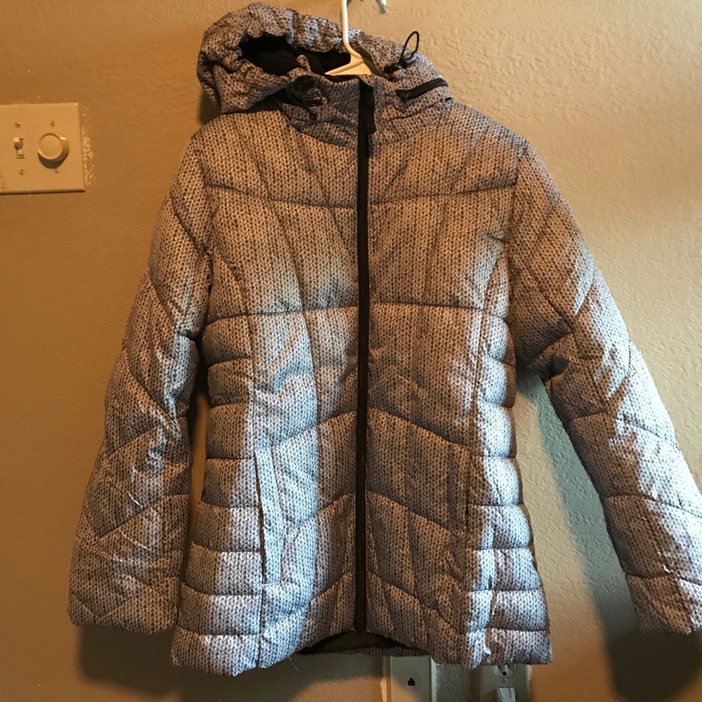 Gray Winter Puffer Jacket